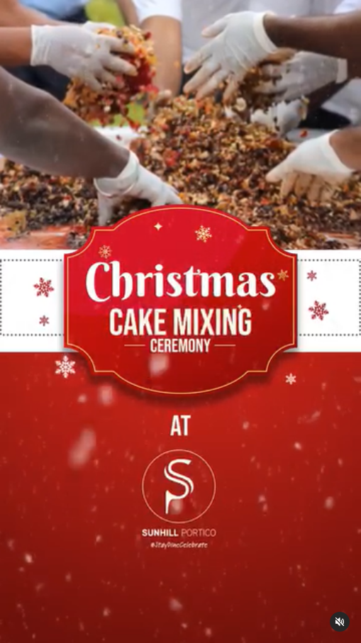 Christmas Cake mixing ceremony